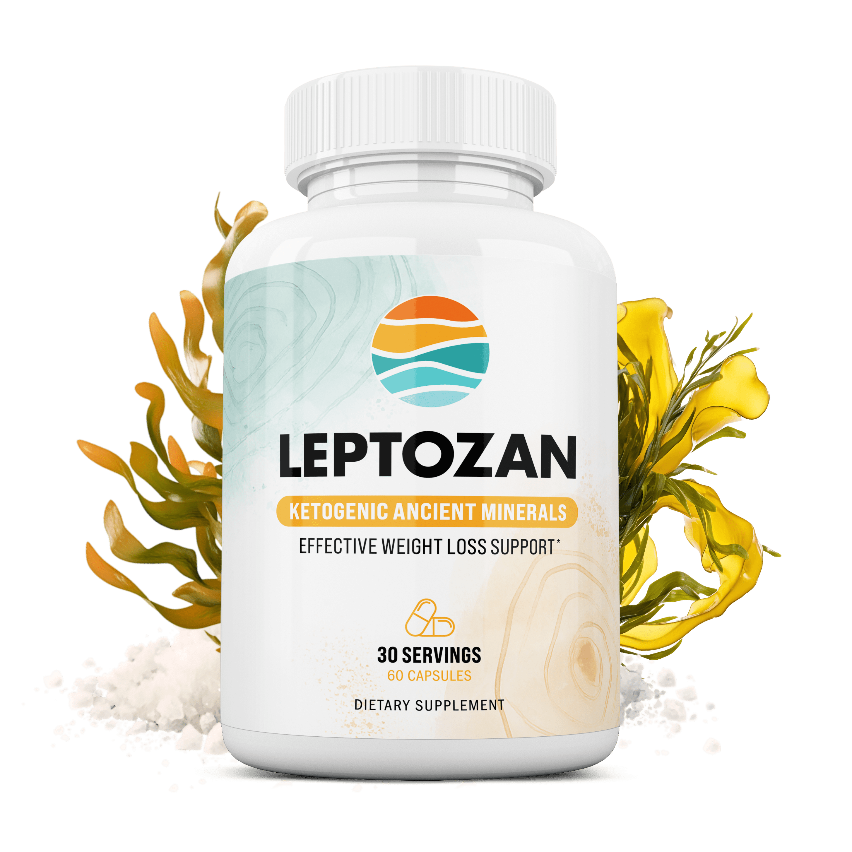 Leptozan bottle — 60 capsules, ketogenic ancient minerals